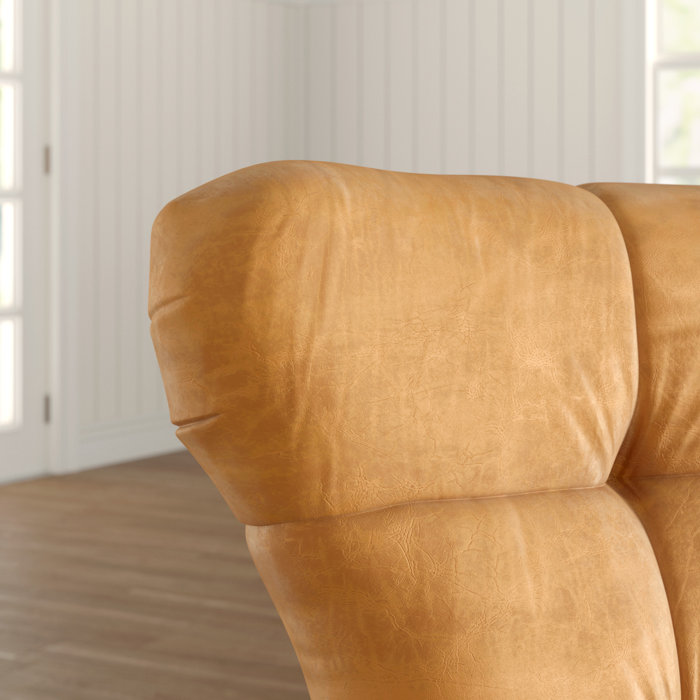 Mercury Row Cantillo Leather Swivel Wingback Chair & Reviews Wayfair.co.uk